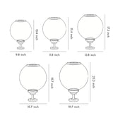 Pilaro Solar Post Cap Lights, Outdoor Gate Pillar Light, Waterproof LED, 3 Color Modes, 5 Sizes