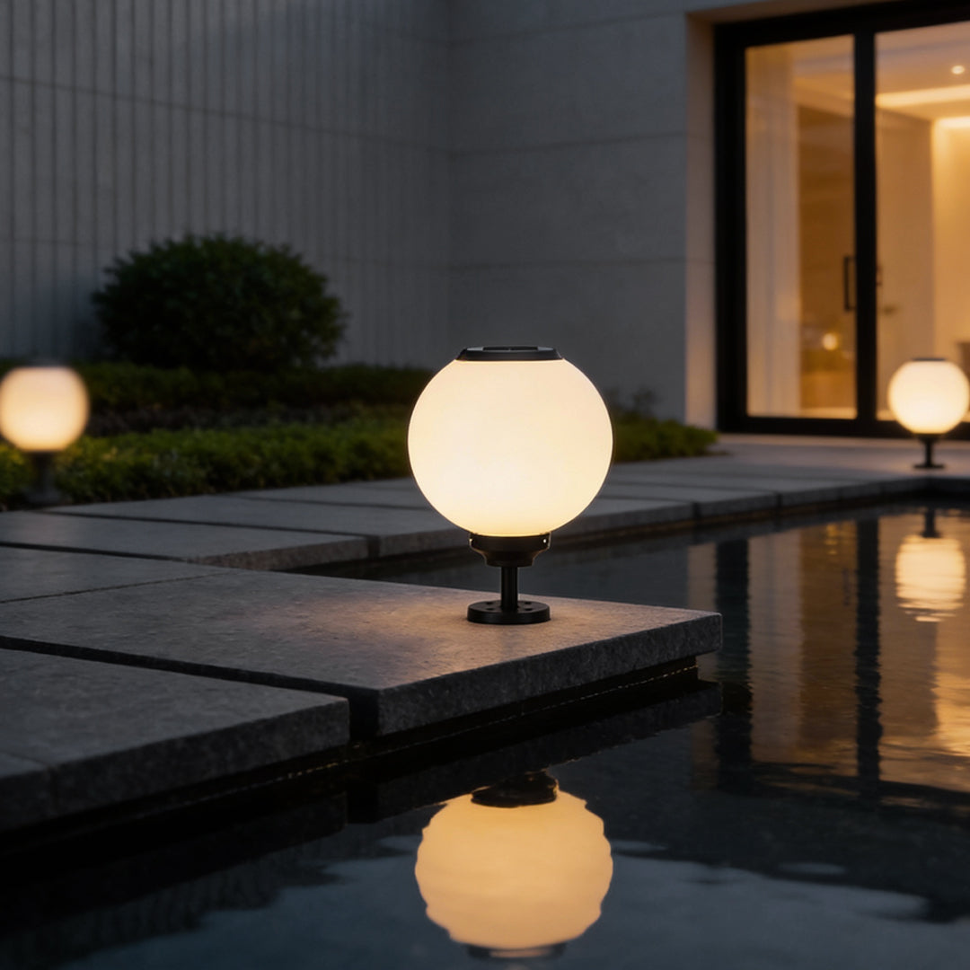 Pilaro Solar Post Cap Lights, Outdoor Gate Pillar Light, Waterproof LED, 3 Color Modes, 5 Sizes