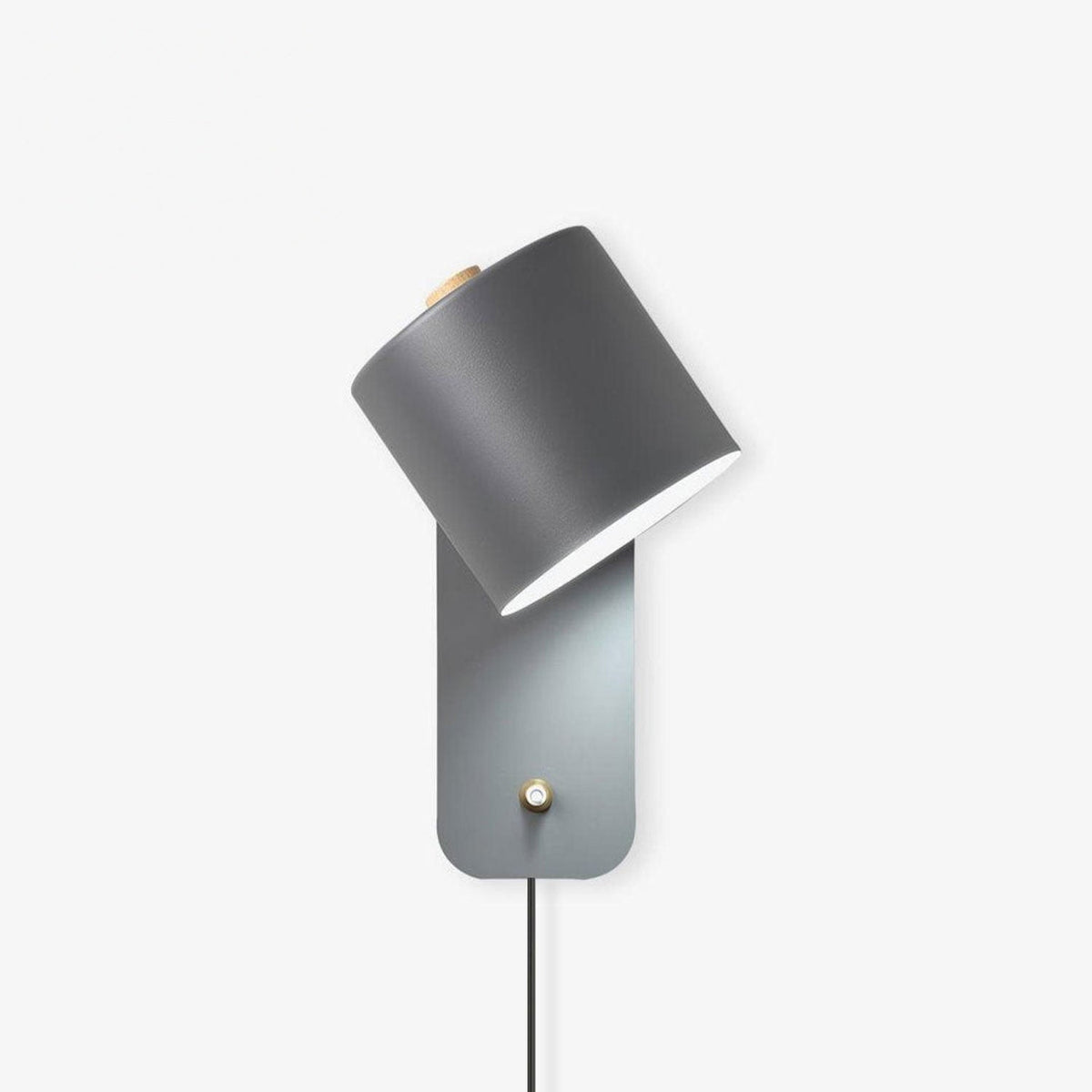 Plug In Wall Sconce, Rotatable Cylinder Wall Lamp, 4 Colors, US, UK or EU Plug, 11.8 in Tall