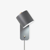 Plug In Wall Sconce, Rotatable Cylinder Wall Lamp, 4 Colors, US, UK or EU Plug, 11.8 in Tall