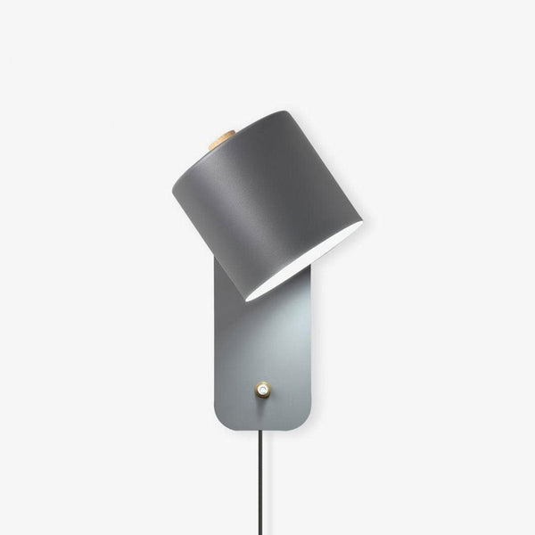 Plug In Wall Sconce, Rotatable Cylinder Wall Lamp, 4 Colors, US, UK or EU Plug, 11.8 in Tall