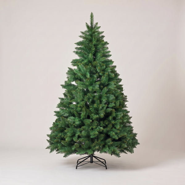 Full Christmas Tree, 7 or 8 ft, Green, 1000+ Branch Tips, Tree Skirt Included