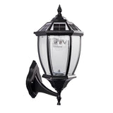 Eskil Solar Light on Post, Outdoor Black Vintage Solar Post Light Fixture, Die-Cast Aluminum