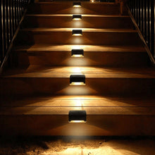 Solar Waterproof Stair Lights, Outdoor Step & Deck LED, Auto Dusk-to-Dawn