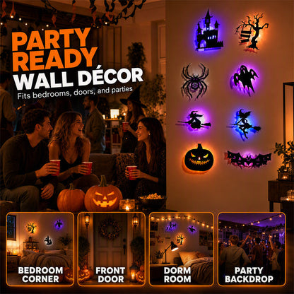 Halloween wall stickers peel-and-stick application