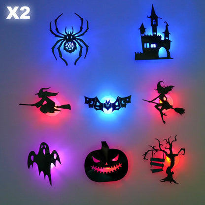 Halloween wall stickers battery and LED detail