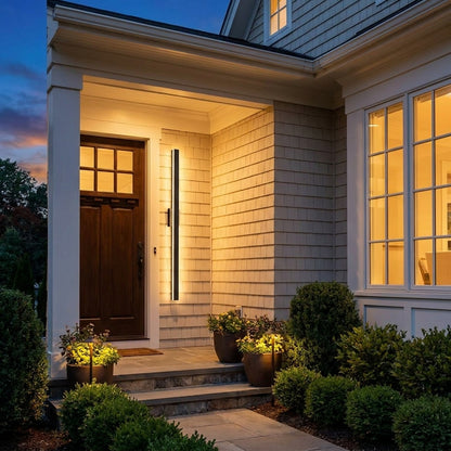 Sumi - US porch entrance at dusk