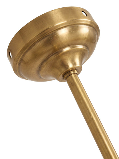 Ansel Kitchen Island Pendant Light, Twin-Head Linear, Brass or Nickel