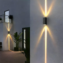 Outdoor Up & Down Wall Light, IP65 Waterproof LED, Aluminum, Stairs & Porch