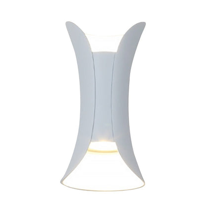 Uzu Modern Curved Up-Down LED Outdoor Wall Light