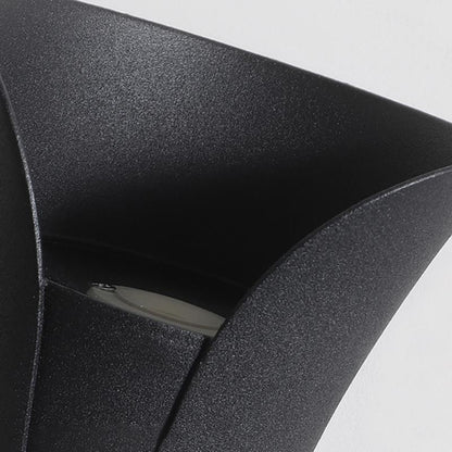 Uzu Modern Curved Up-Down LED Outdoor Wall Light