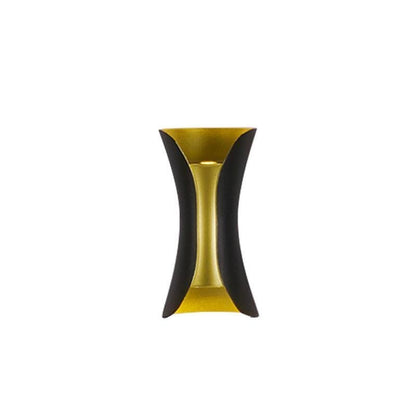 Uzu Modern Curved Up-Down LED Outdoor Wall Light