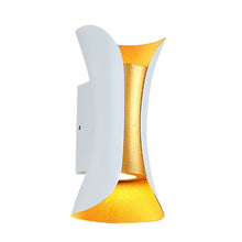 Uzu Modern Curved Up-Down LED Outdoor Wall Light