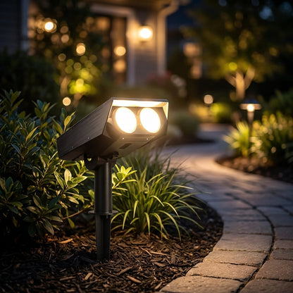 Vakt - glowing in garden pathway at night