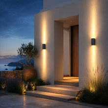 Solar Outdoor Wall Light, Straight LED Waterproof, Aluminum, Villa & Courtyard