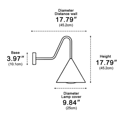 Suzu Bell Modern Outdoor Wall Light, Minimalist LED Sconce, Waterproof, Patio & Porch