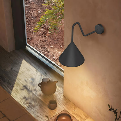 Suzu Bell Modern Outdoor Wall Light, Minimalist LED Sconce, Waterproof, Patio & Porch