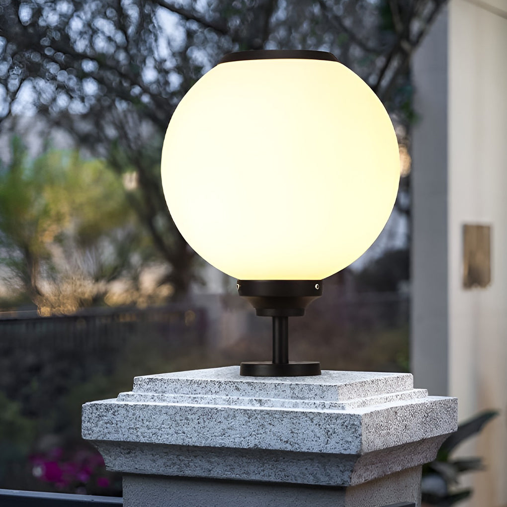 Pilaro Solar Post Cap Lights, Outdoor Gate Pillar Light, Waterproof LED, 3 Color Modes, 5 Sizes