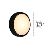 Maru Modern Outdoor Porch Light, Round LED Wall Sconce, Waterproof, Patio & Garden