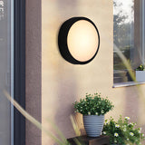Maru Modern Outdoor Porch Light, Round LED Wall Sconce, Waterproof, Patio & Garden