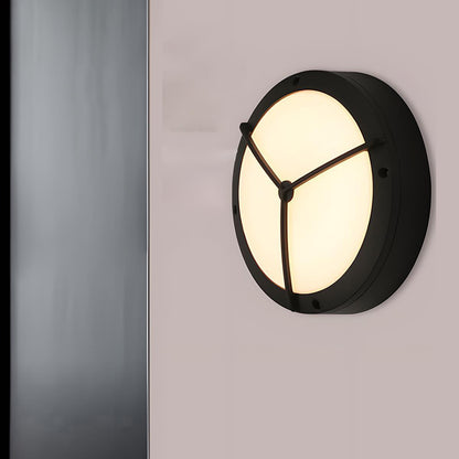 Maru Modern Outdoor Porch Light, Round LED Wall Sconce, Waterproof, Patio & Garden