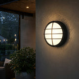 Maru Modern Outdoor Porch Light, Round LED Wall Sconce, Waterproof, Patio & Garden