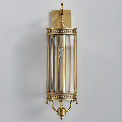 Lars Vintage Outdoor Porch Light, Mid-Century LED Wall Sconce, Copper & Bronze