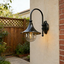 Vintage Outdoor Wall Light, Horn Shape LED, Waterproof, Porch & Courtyard