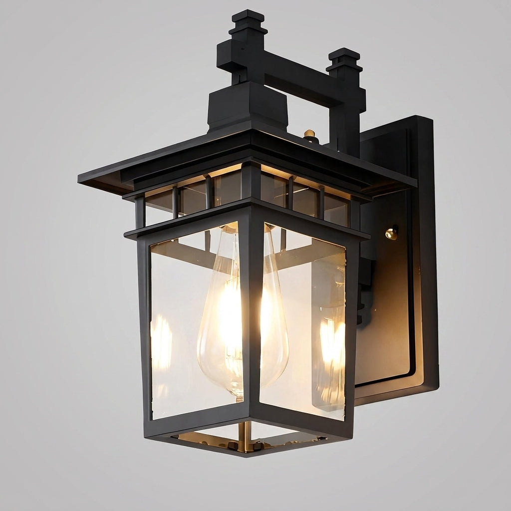 Wexford retro wall lantern - clean studio