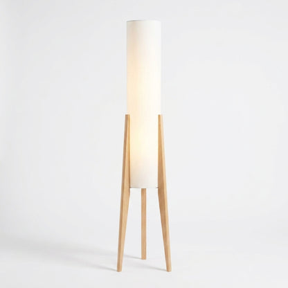 Tripod floor lamp - light wood, clean
