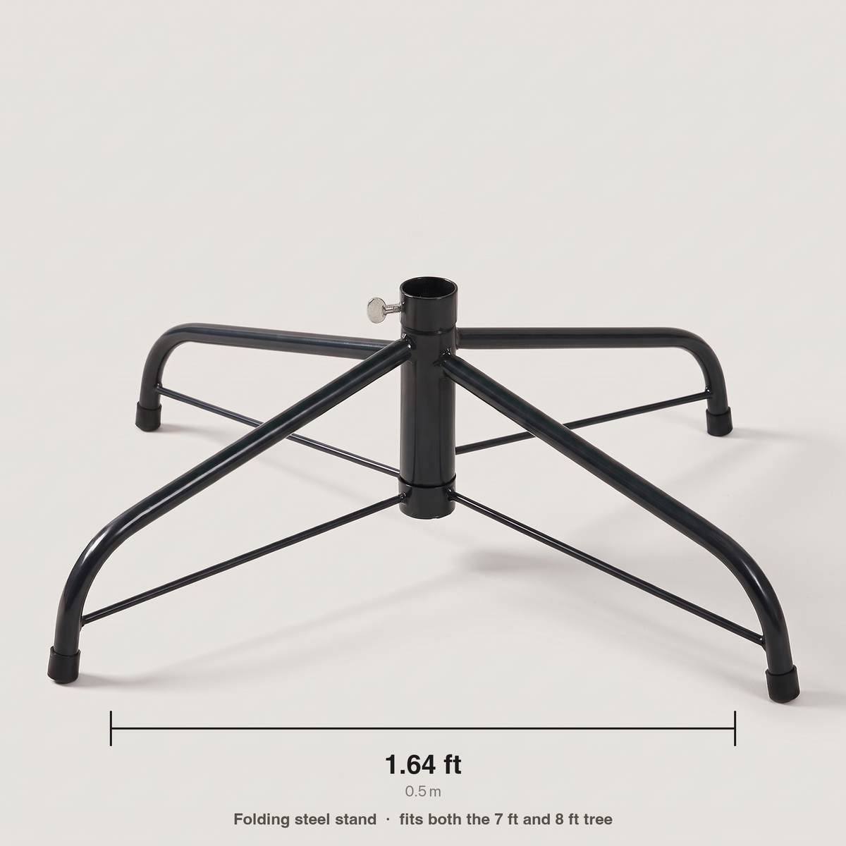 Folding steel tree stand dimensions: 1.64 ft / 0.5 m wide