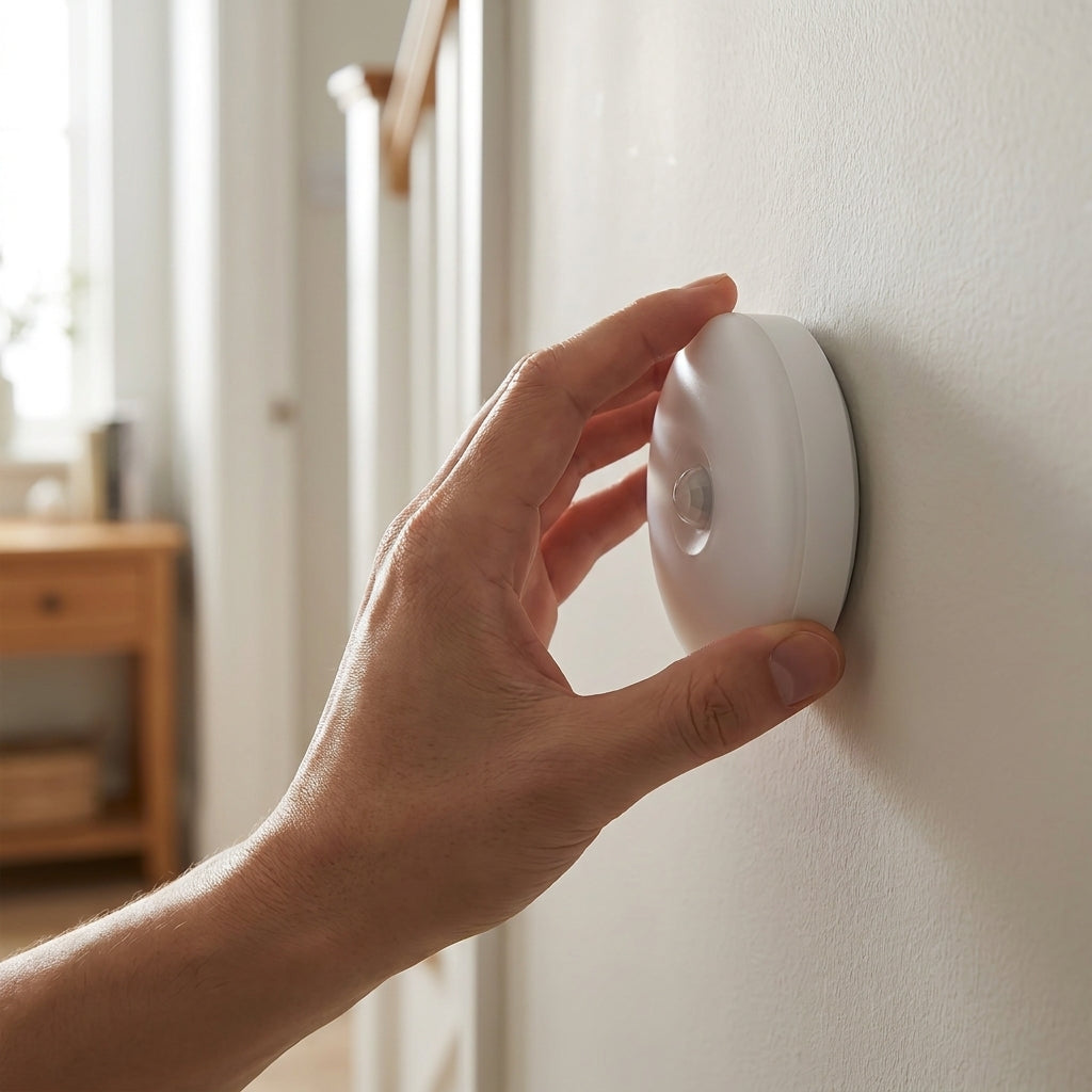 Yura Rechargeable Motion Sensor Night Light - hand mounting on wall