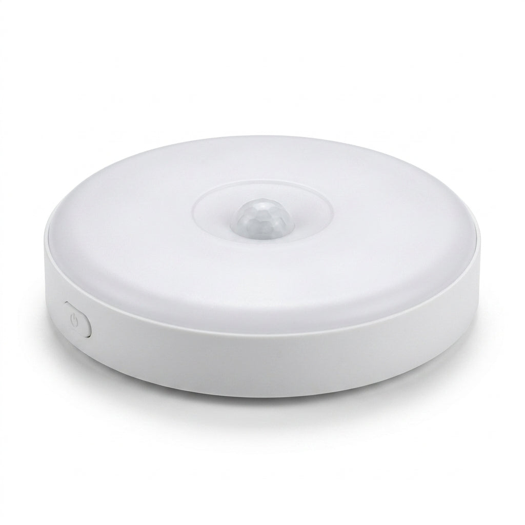 Yura Rechargeable Motion Sensor Night Light - White, single unit on white background