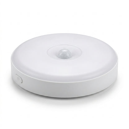 Yura Rechargeable Motion Sensor Night Light - White, single unit on white background